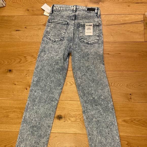 Sabine High Waist Raw Hem Ankle Straight Leg Jeans - Picture 9 of 11